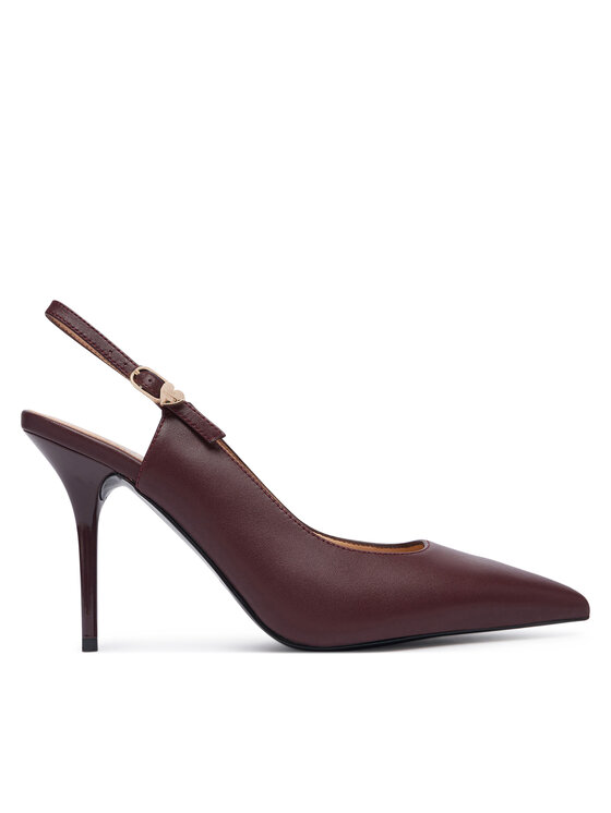 LOVE MOSCHINO Szpilki JA10149G1PIA0552 Bordowy