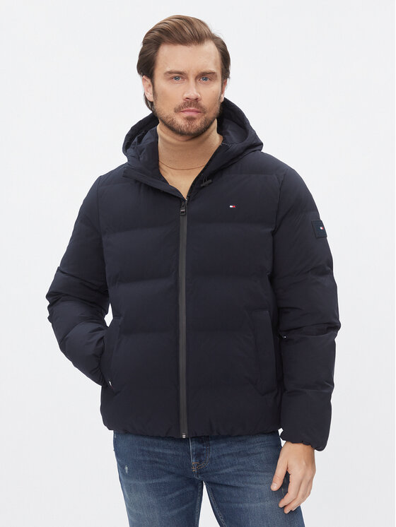 Tommy Hilfiger Kurtka zimowa MW0MW33958 Granatowy Regular Fit