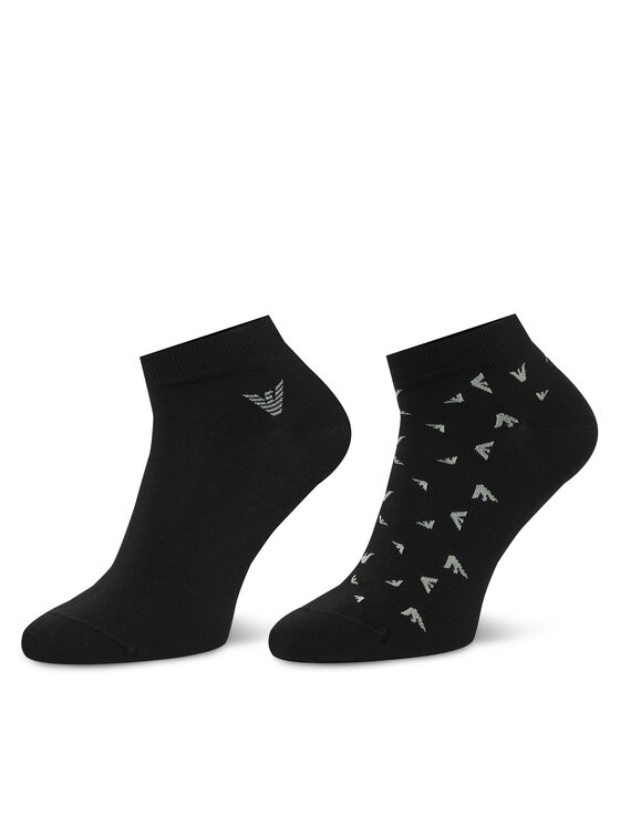 EA7 Emporio Armani Skarpety krótkie EM000538 AF25376 MC624 Czarny