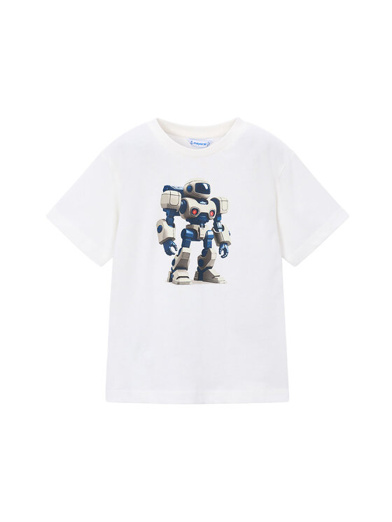 Mayoral T-Shirt 3066 Biały Regular Fit