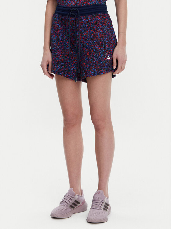 adidas by Stella McCartney Szorty sportowe Printed JG3608 Granatowy Loose Fit