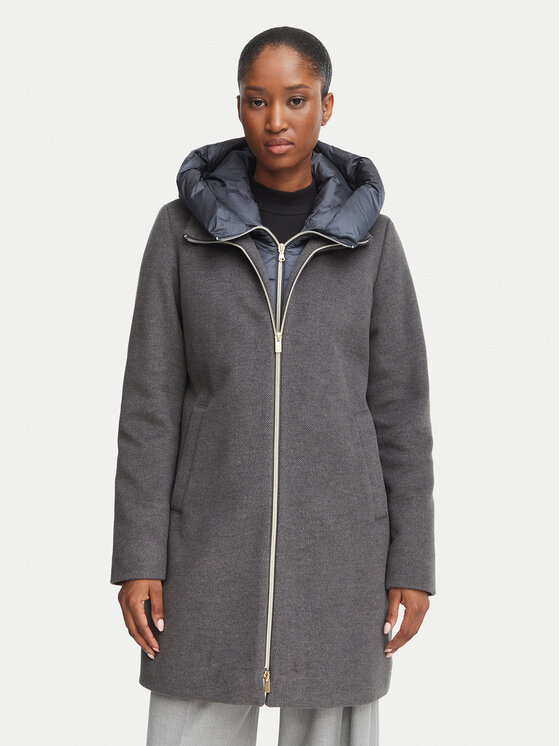 Marella Płaszcz zimowy Emme by Marella Bacio 2625496102 Szary ciemny Regular Fit