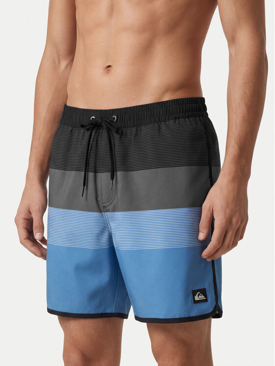 Quiksilver Szorty kąpielowe Stretch Scallop Volley 16 EQYJV04218 Niebieski Regular Fit