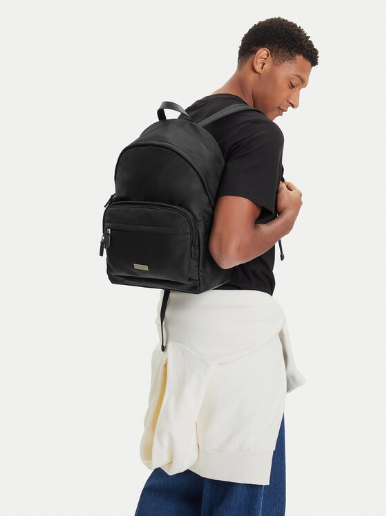 Calvin Klein Plecak Sleek Round Backpack LV04D3143G Czarny