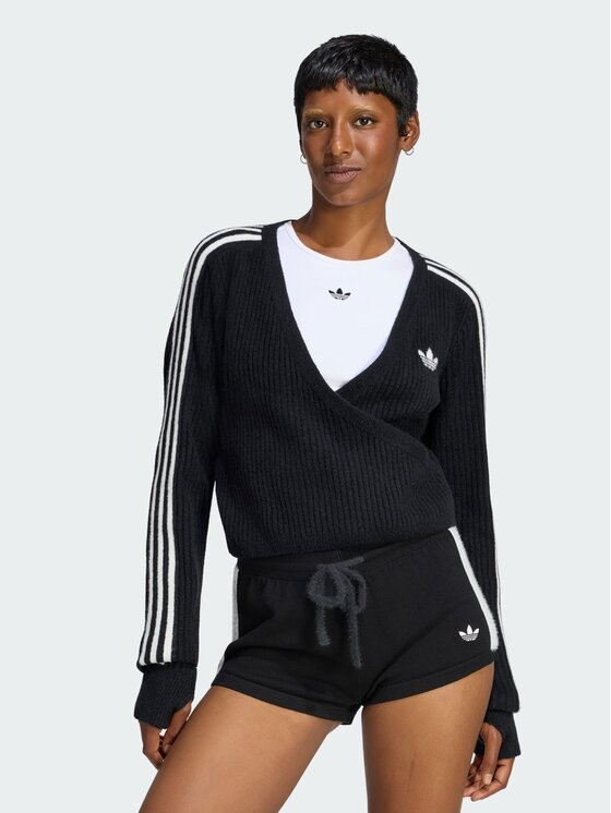 adidas Kardigan 171477 Czarny Loose Fit