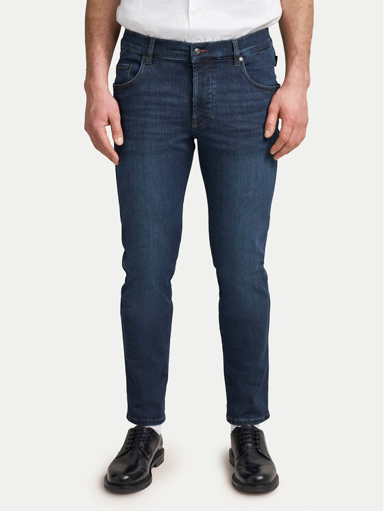 Bugatti Jeansy 3278D 96635 Granatowy Slim Fit