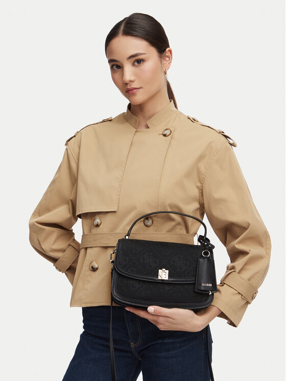 Guess Torebka Audrey Logo HWJG97 55210 Czarny