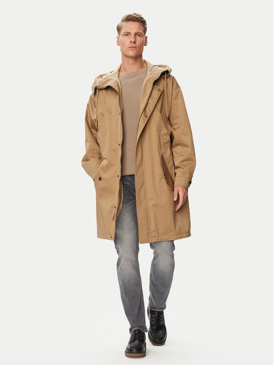 HUGO Parka Miko2631 50562748 Beżowy Regular Fit