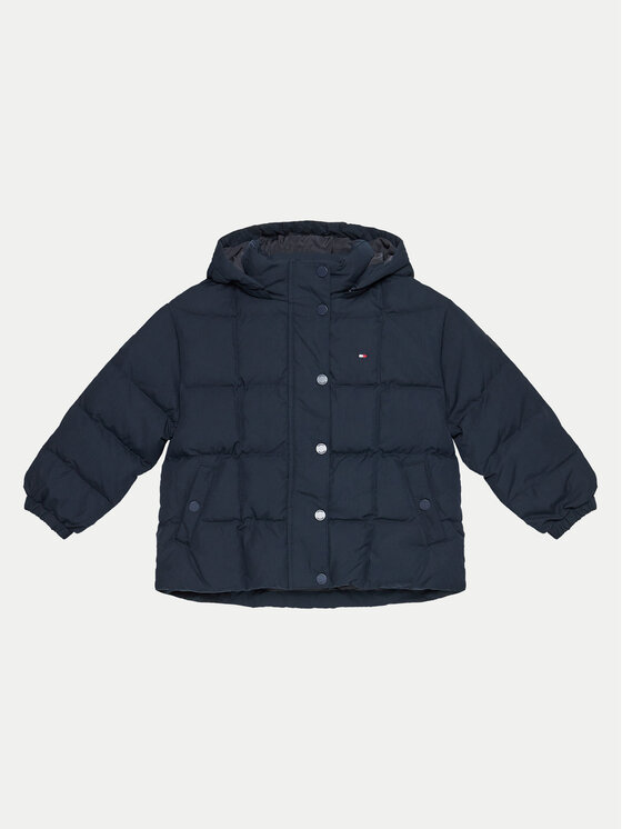 Tommy Hilfiger Kurtka puchowa KG0KG08392 M Granatowy Regular Fit