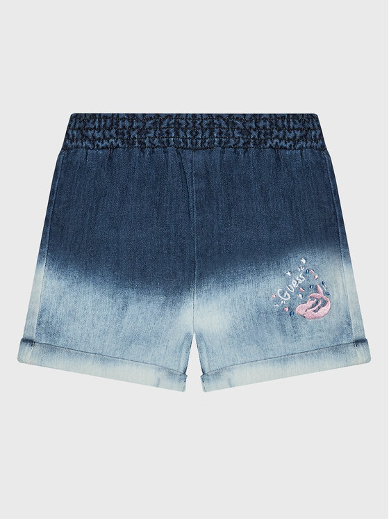 Guess Szorty jeansowe K3GD14 D50Z0 Granatowy Relaxed Fit