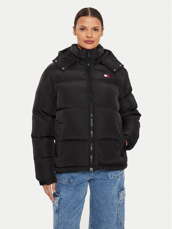 Tommy Jeans Kurtka puchowa Alaska DW0DW18610 Czarny Regular Fit