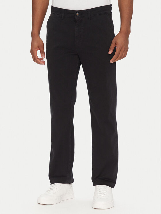 BOSS Chinosy 50534378 Czarny Regular Fit