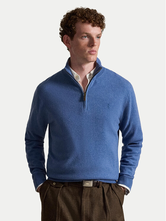 Polo Ralph Lauren Sweter 710876756502 Niebieski Regular Fit