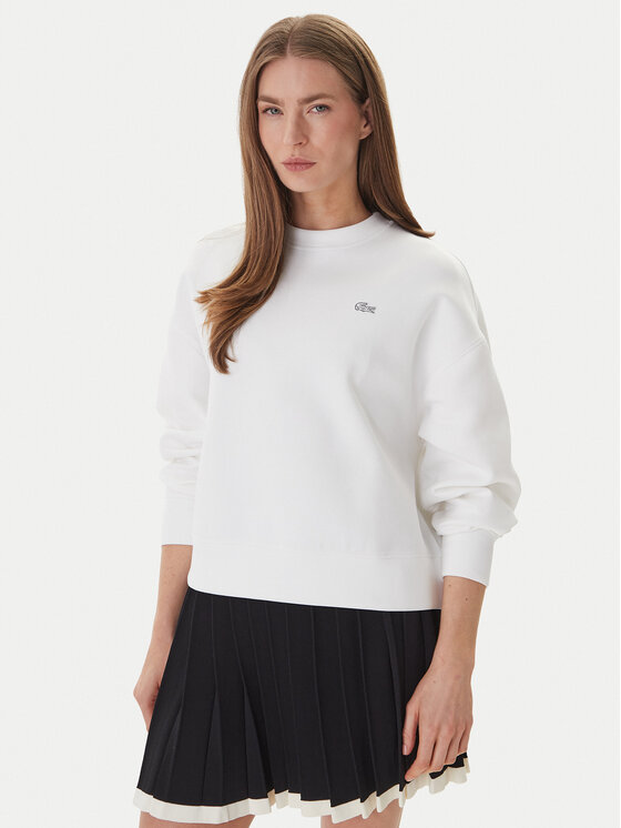 Lacoste Bluza SF0046 Biały Oversize