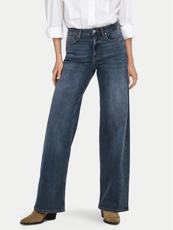 ONLY Jeansy Madison 15339459 Granatowy Wide Leg