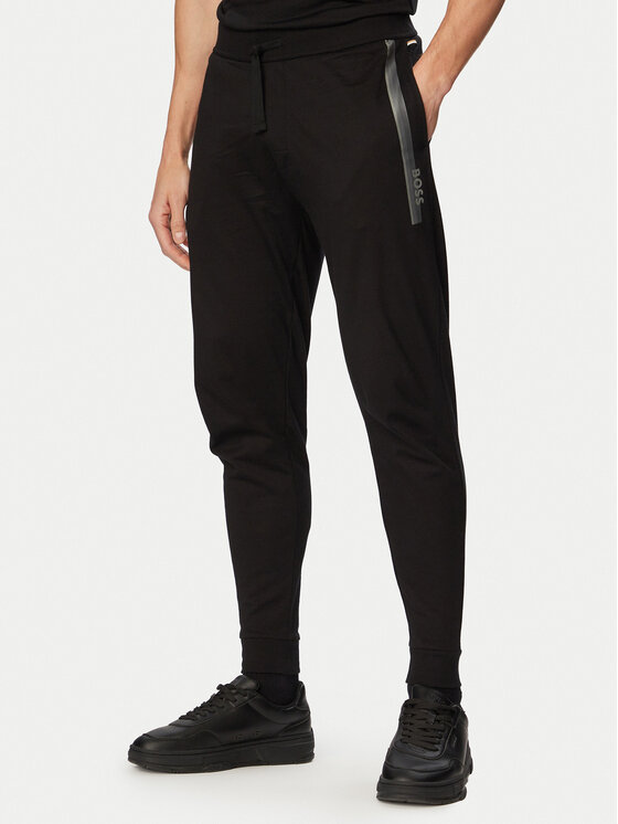 BOSS Spodnie dresowe Authentic 50554784 Czarny Regular Fit