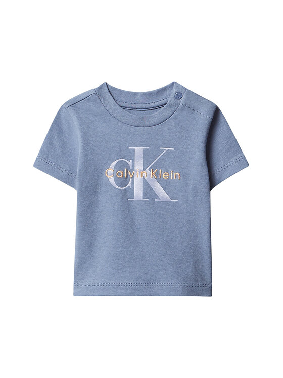 Calvin Klein Jeans T-Shirt LVCKSJA48B Niebieski Regular Fit