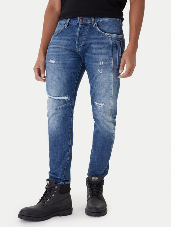 G-Star Raw Jeansy Contor 3D D27222-E106 Niebieski Slim Fit