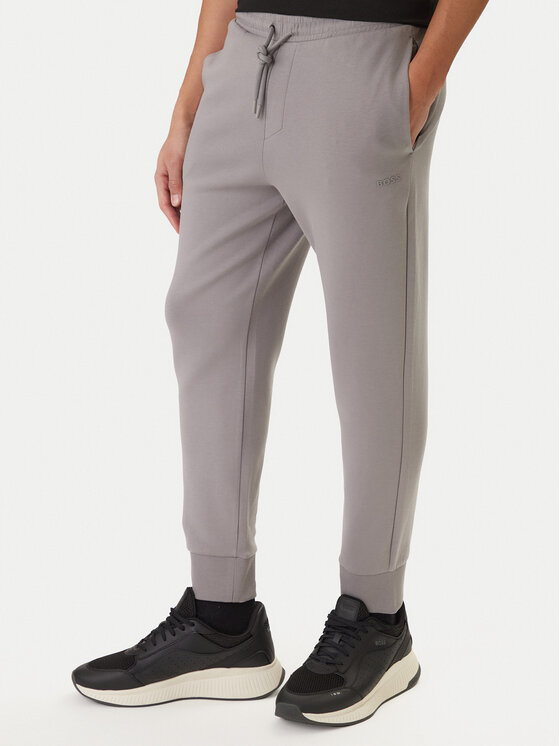 BOSS Spodnie dresowe Hadiko 50555505 Szary Regular Fit