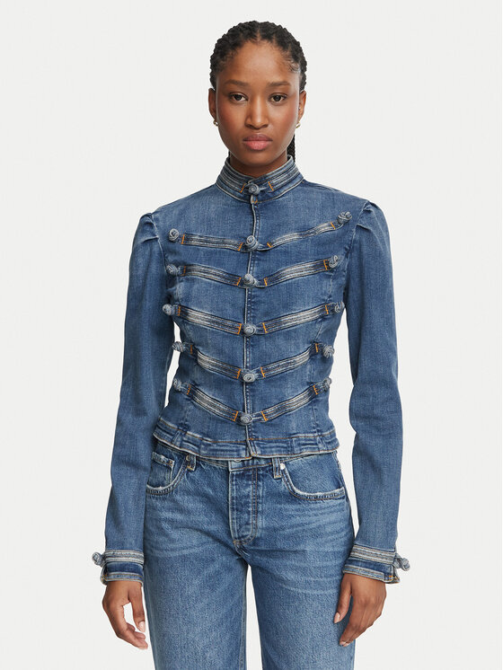 Liu Jo Kurtka jeansowa Selected by Gigi Hadid ZB7303 D0429 Niebieski Regular Fit