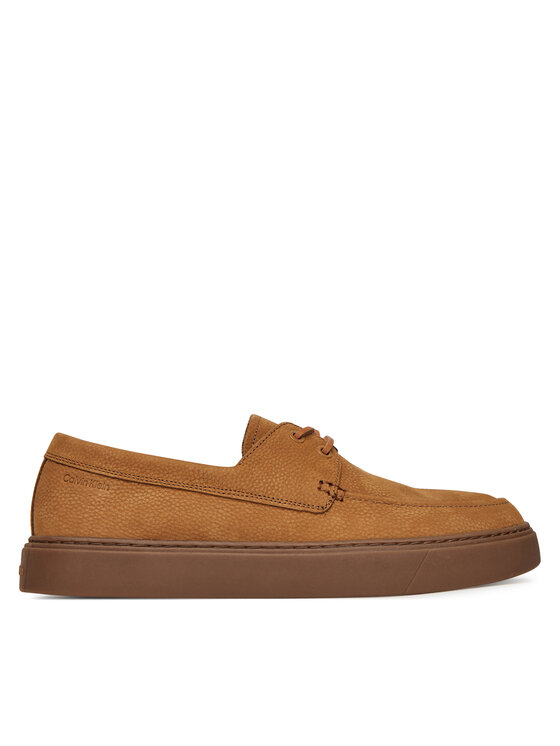 Calvin Klein Półbuty Hybrid Lace Up Boat Nu HM0HM01892 Brązowy