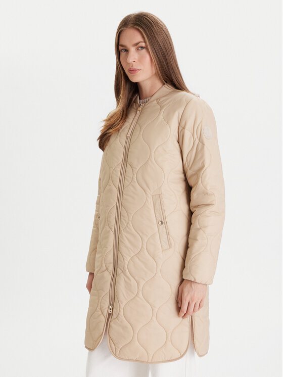 JOOP! Kurtka zimowa Carla 10018874 30047609 Beżowy Regular Fit