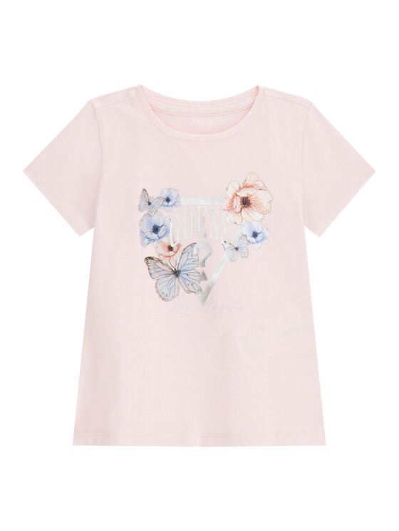 Guess T-Shirt K6RI21 K6YW4 Różowy Regular Fit