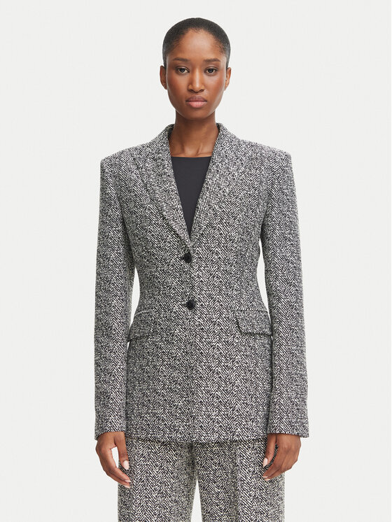 HUGO Marynarka 50570564 Szary Regular Fit