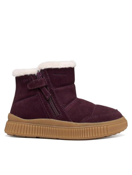 Geox Śniegowce J Laquinny Girl Wpf J66NFA 00022 C7357 S Bordowy
