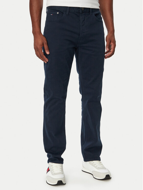 Tommy Jeans Spodnie materiałowe Ryan DM0DM23732 Granatowy Straight Fit