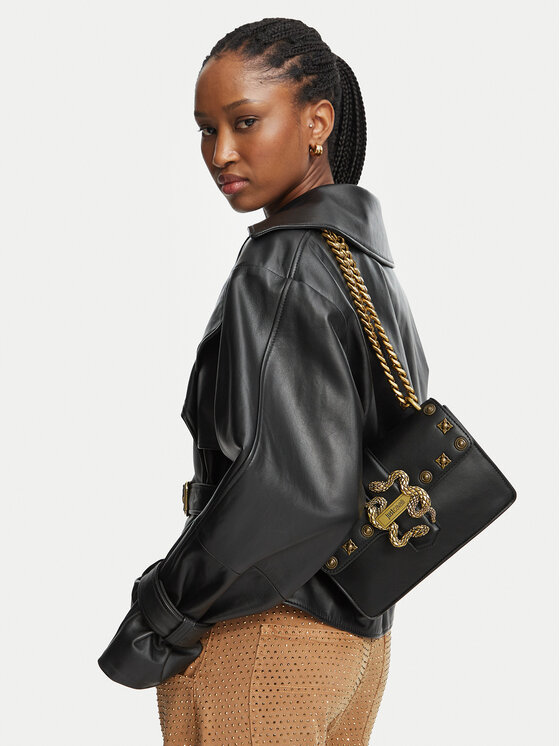 Just Cavalli Torebka Iconic Snakes 81RA4BAF ZSE07 Czarny