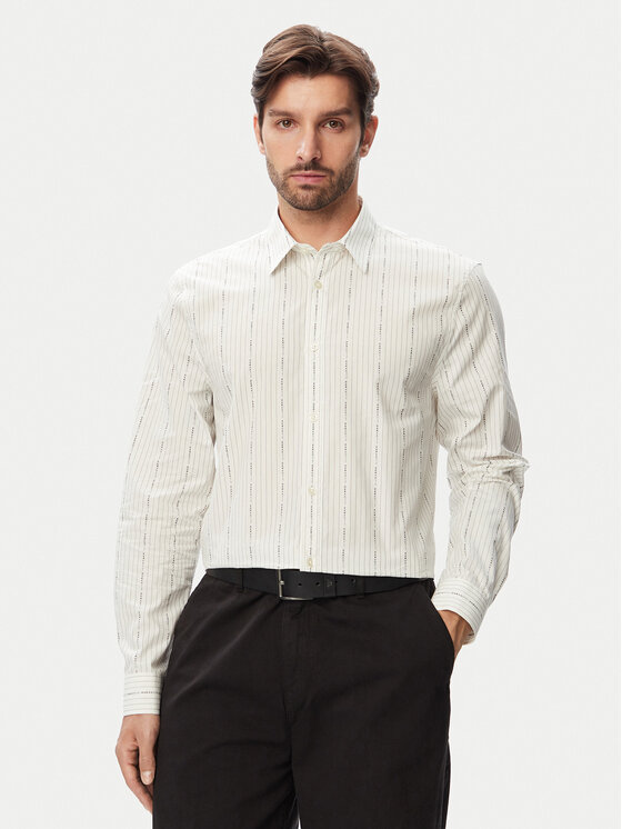 Guess Koszula M6RH71 WK001 Biały Regular Fit