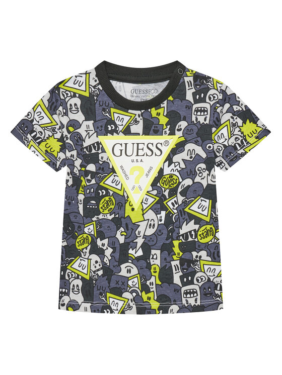 Guess T-Shirt N5YI04 K8HM4 Szary Regular Fit