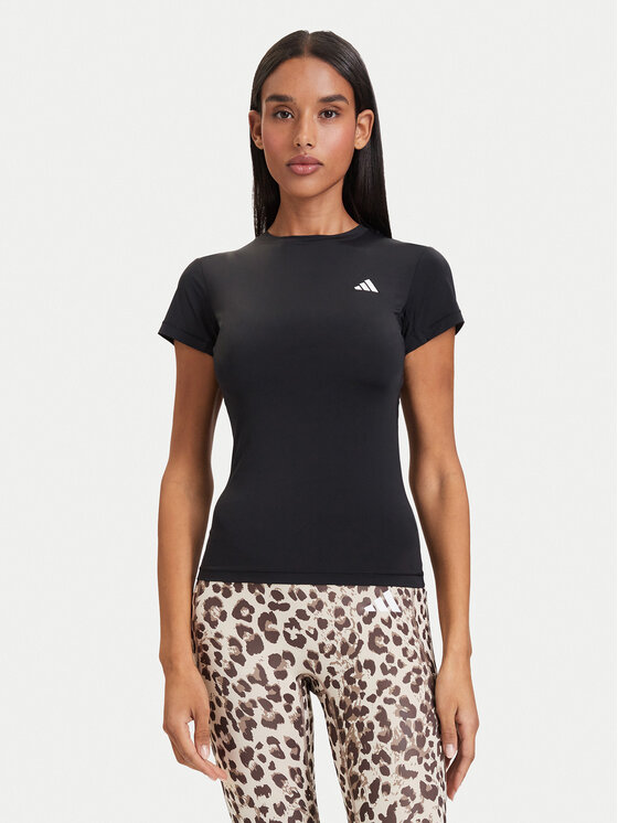 adidas Koszulka techniczna Primelift Essentials Workout Contour T-Shirt KD0108 Czarny Slim Fit
