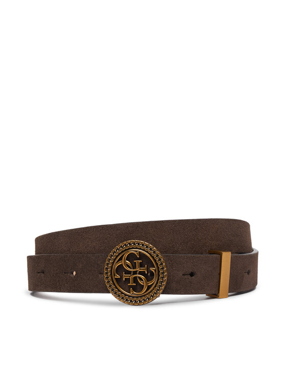 Guess Pasek Damski W5BZ11 L0491 Brązowy ciemny