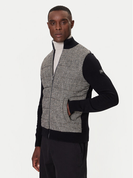KARL LAGERFELD Kardigan 655027 554305 Czarny Regular Fit
