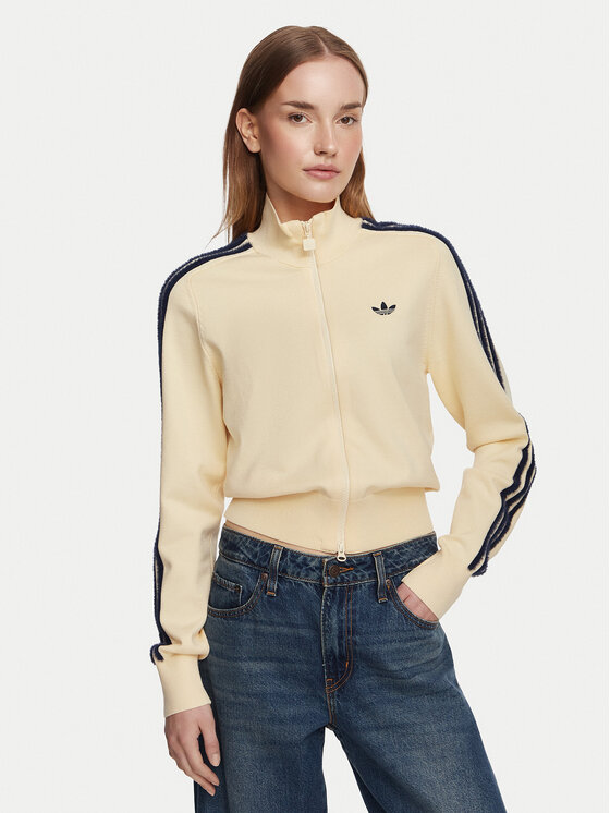 adidas Kardigan Firebird KS6797 Żółty jasny Regular Fit
