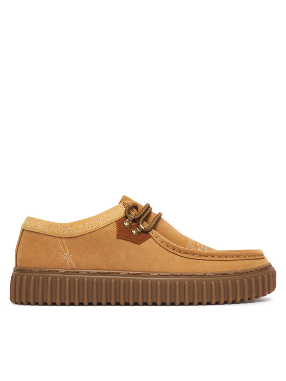Clarks Półbuty Torhill Lo 26327293 Brązowy jasny