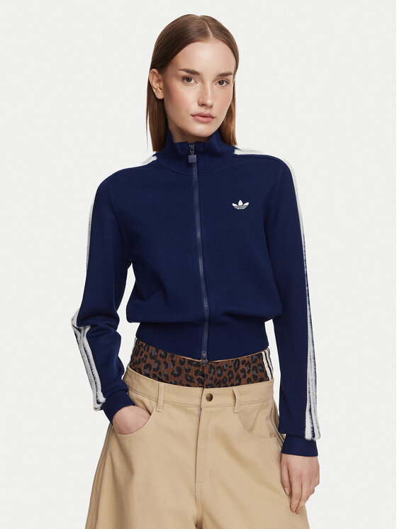 adidas Kardigan Firebird KW2588 Granatowy Regular Fit