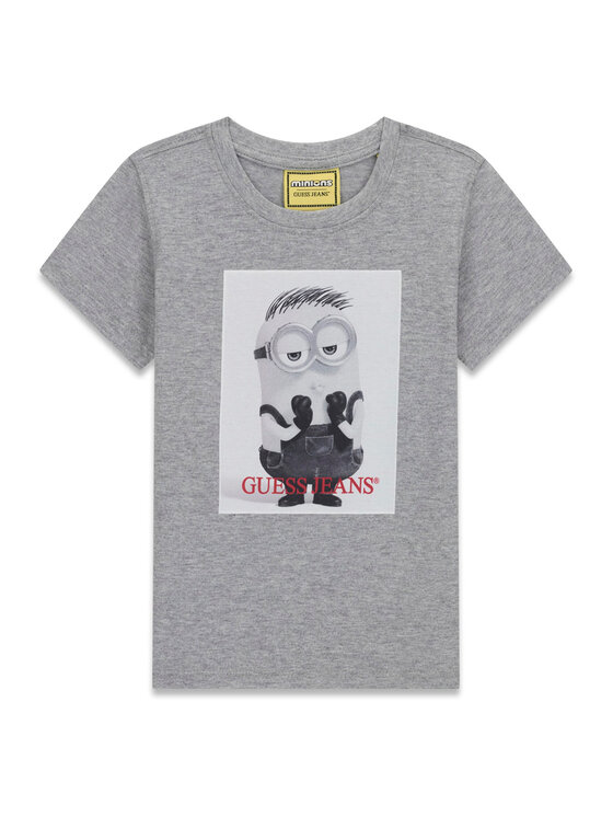 Guess Jeans T-Shirt N6YI27 K6651 Szary Regular Fit