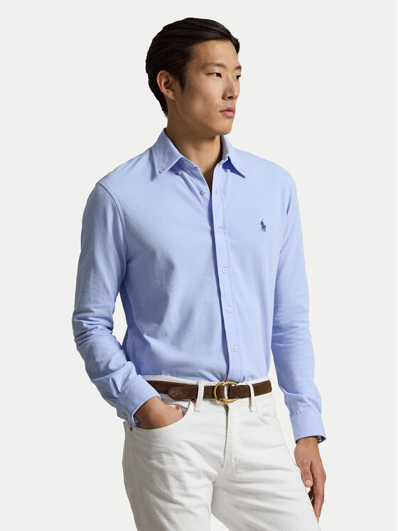 Polo Ralph Lauren Koszula 710654408505 Niebieski jasny Regular Fit