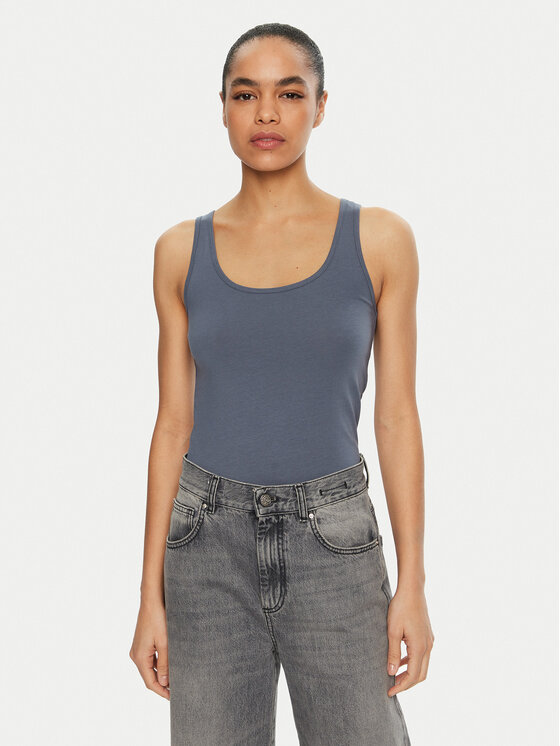 Vero Moda Top Lulu 10323756 Niebieski Regular Fit