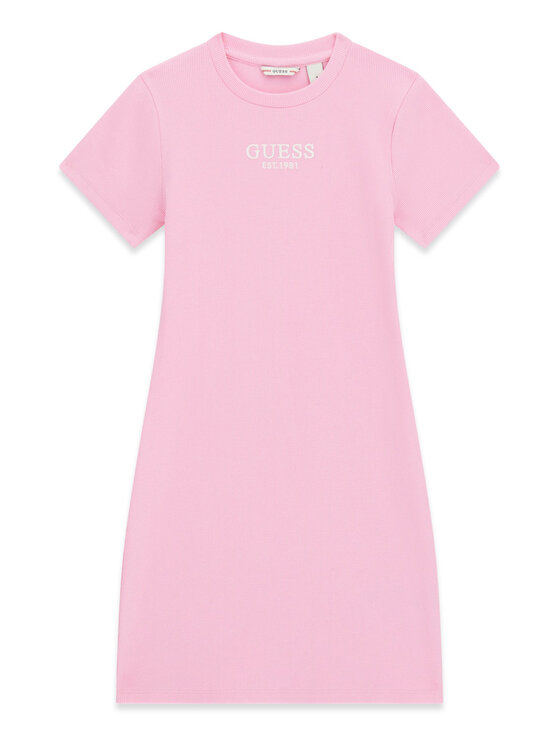 Guess Sukienka codzienna J5YK11 KBZP4 Różowy Regular Fit