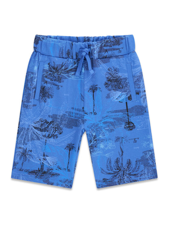 Guess Szorty sportowe L6GD09 KA6R4 Niebieski Regular Fit