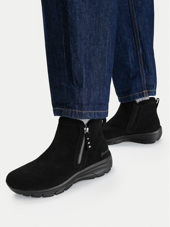 Skechers Botki Easy Going - Urban Zip 168188/BBK Czarny
