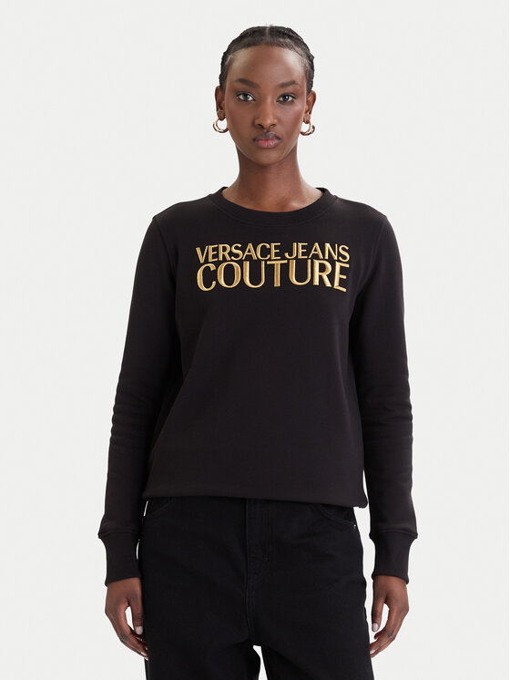 Versace Jeans Couture Bluza 80HAIT01 CF01T Czarny Regular Fit