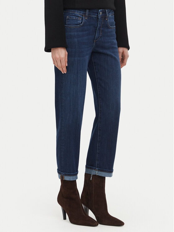 Liu Jo Jeansy UF6085 D0356 Granatowy Straight Fit