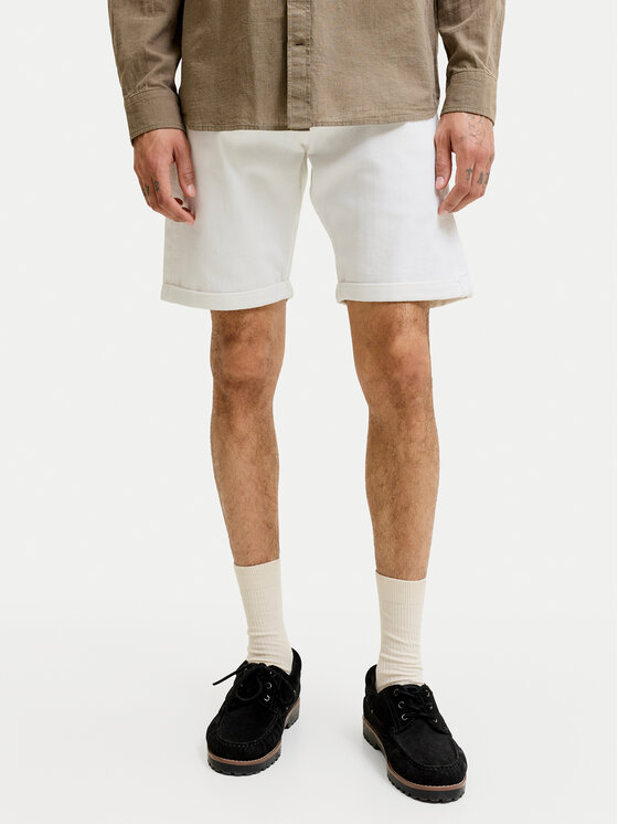 Jack & Jones Szorty jeansowe Rick 12294338 Biały Regular Fit