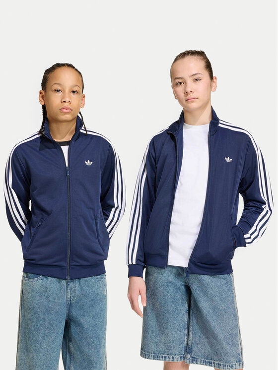 adidas Bluza Firebird Loose Track Top HZ6648 Granatowy Regular Fit