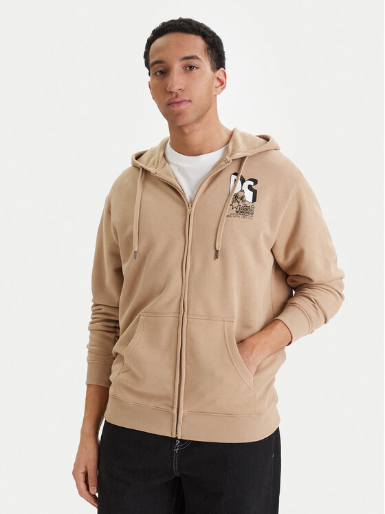 DC Shoes Bluza Anodized EDYSF03267 Beżowy Regular Fit